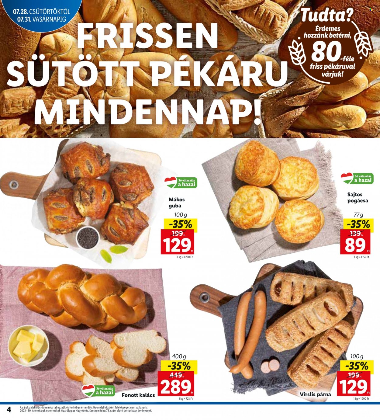 Lidl akciós újságok - 2022.07.28 - 2022.07.31. Oldal 4