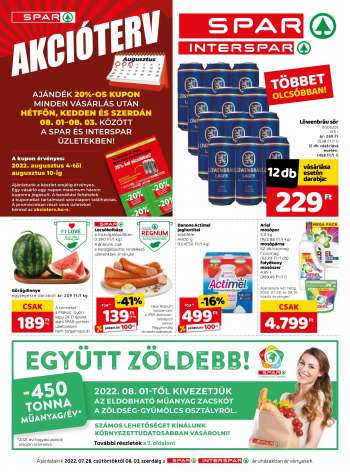 Újság SPAR - 2022.07.28 - 2022.08.03.