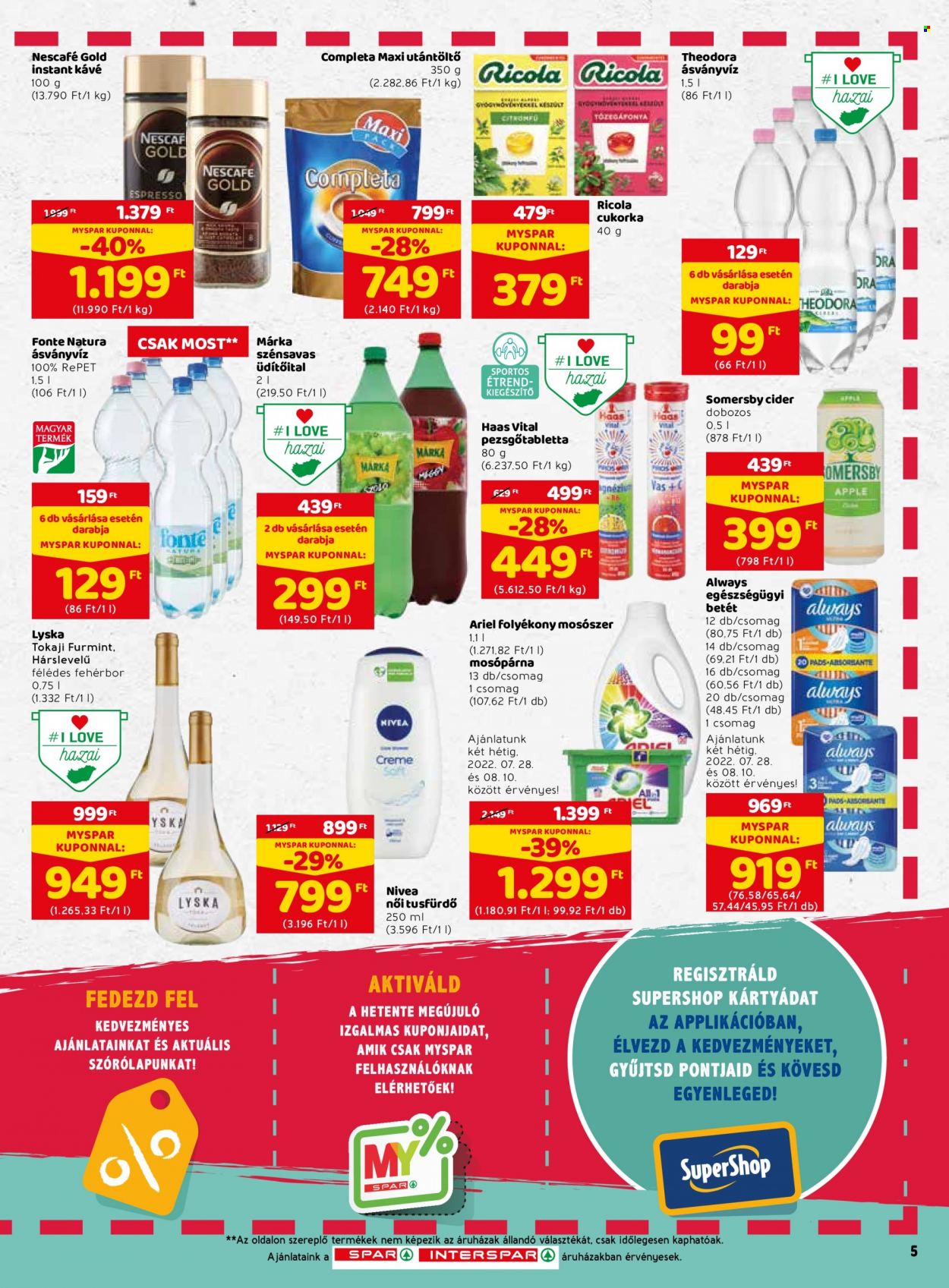 SPAR akciós újságok - 2022.07.28 - 2022.08.03. Oldal 5