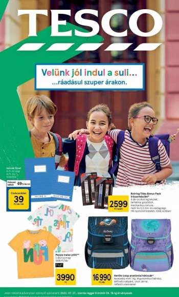 Újság TESCO - 2022.07.27 - 2022.09.18.