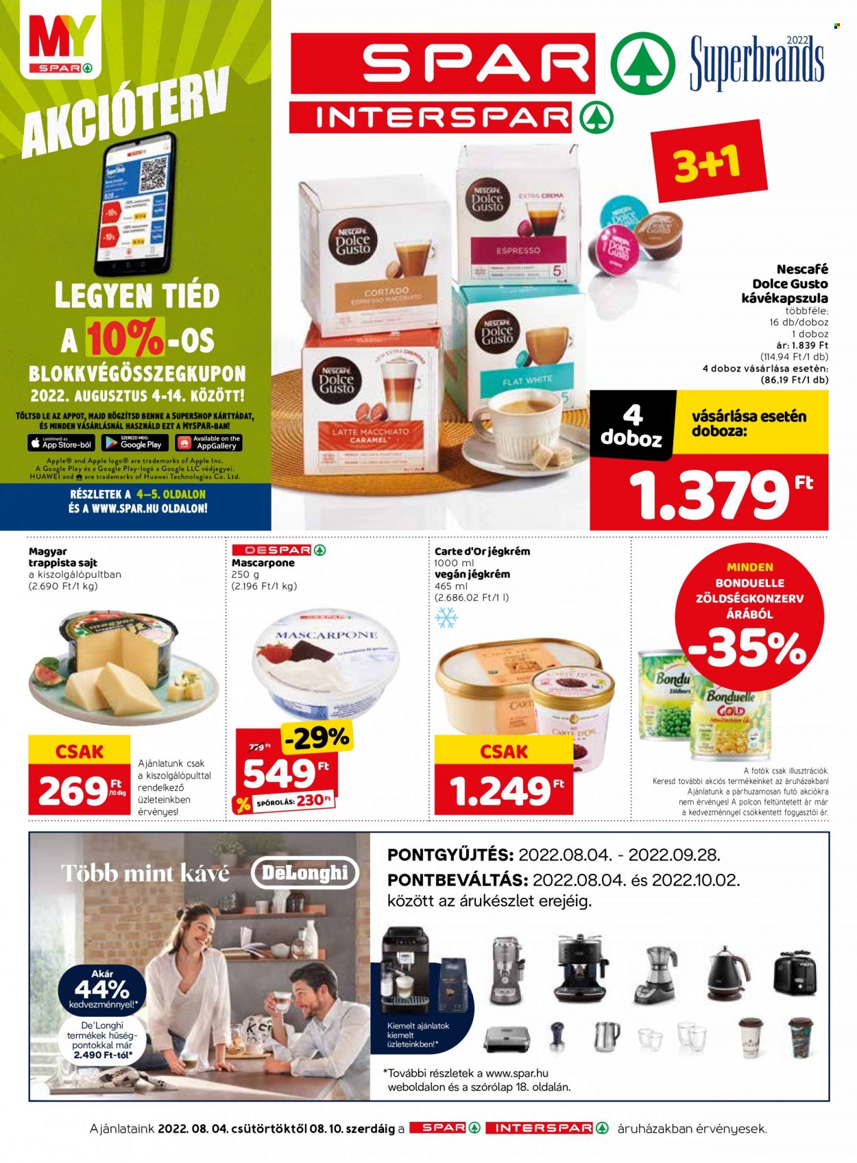 SPAR akciós újságok - 2022.08.04 - 2022.08.10. Oldal 1
