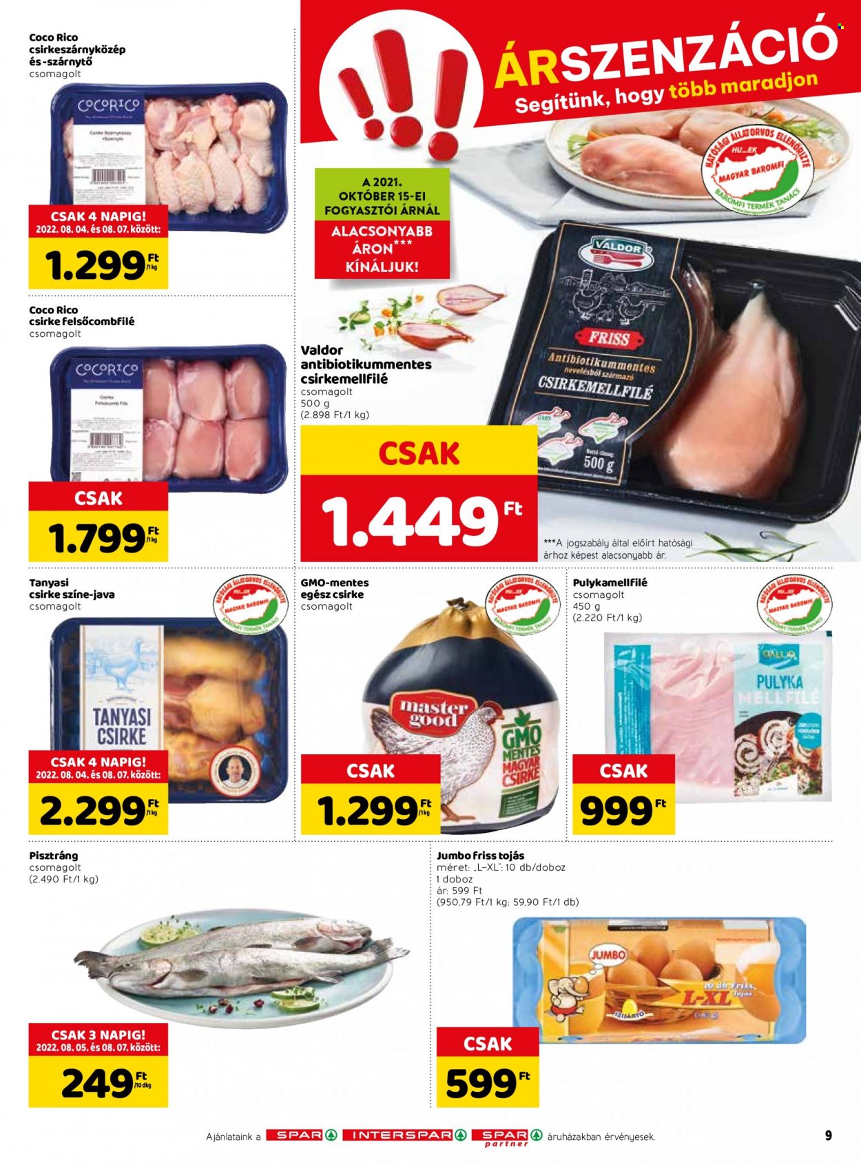 SPAR akciós újságok - 2022.08.04 - 2022.08.10. Oldal 9