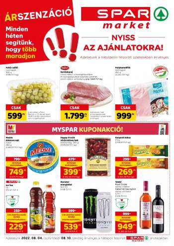 Újság SPAR market - 2022.08.04 - 2022.08.10.