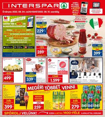 Újság INTERSPAR - 2022.08.04 - 2022.08.10.