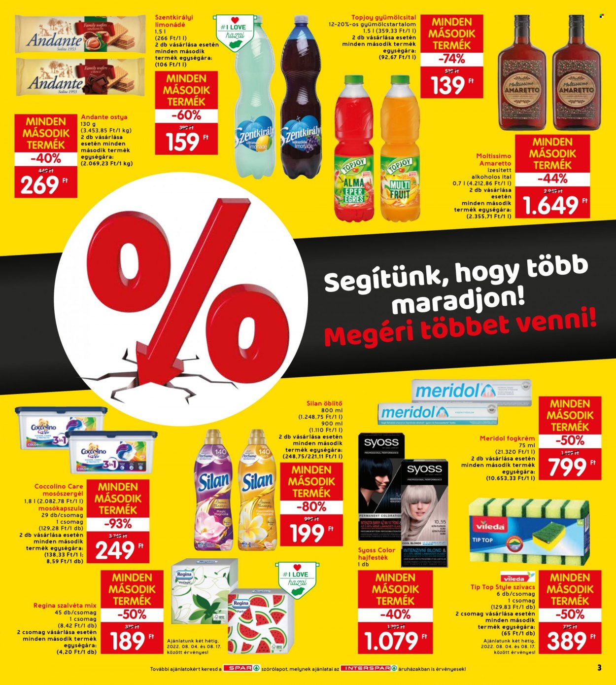 INTERSPAR akciós újságok - 2022.08.04 - 2022.08.10. Oldal 3