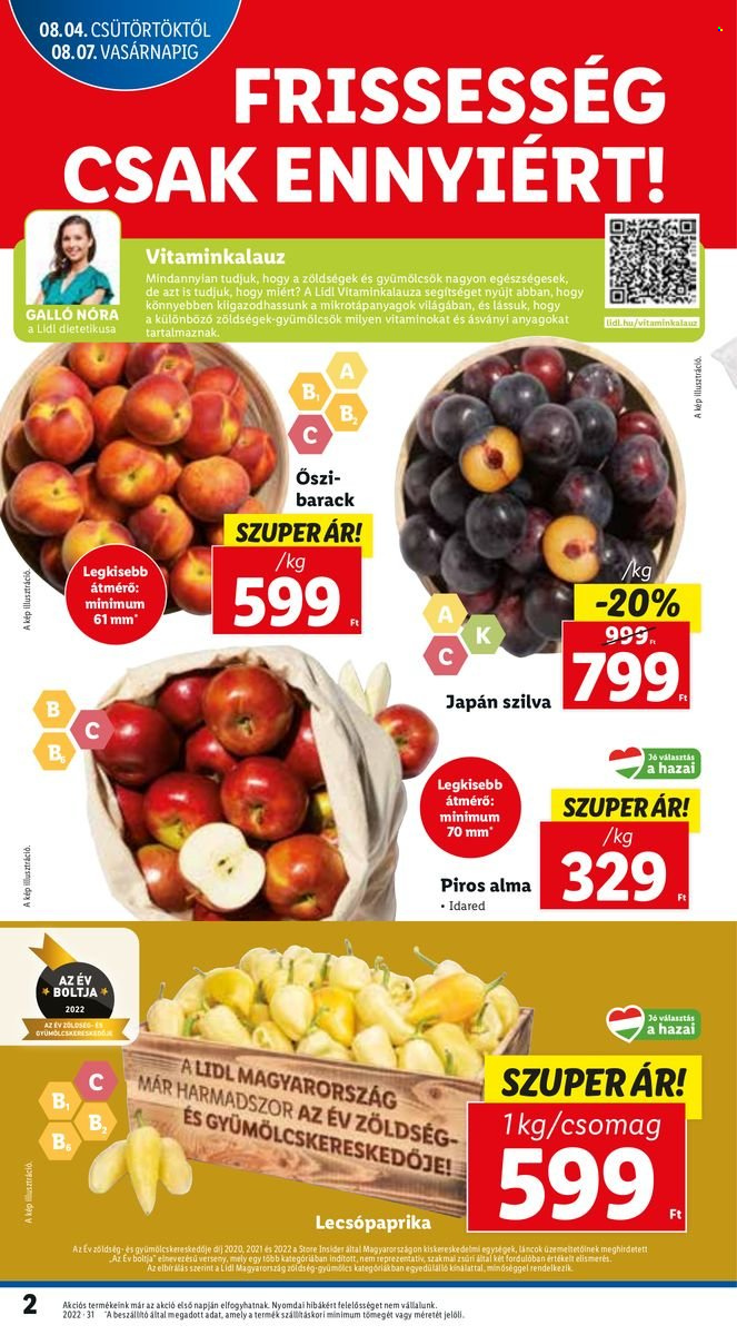 Lidl akciós újságok - 2022.08.04 - 2022.08.10. Oldal 2