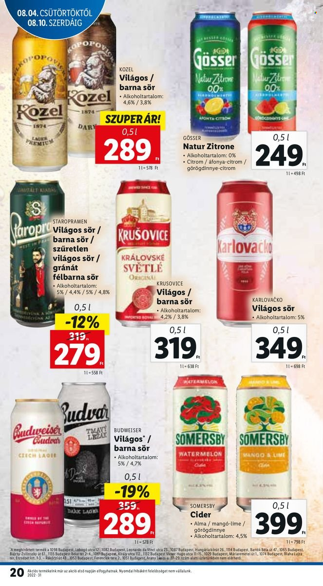 Lidl akciós újságok - 2022.08.04 - 2022.08.10. Oldal 20