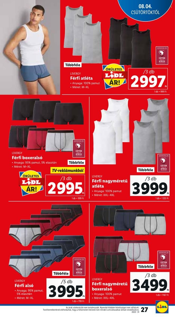 Lidl akciós újságok - 2022.08.04 - 2022.08.10. Oldal 27