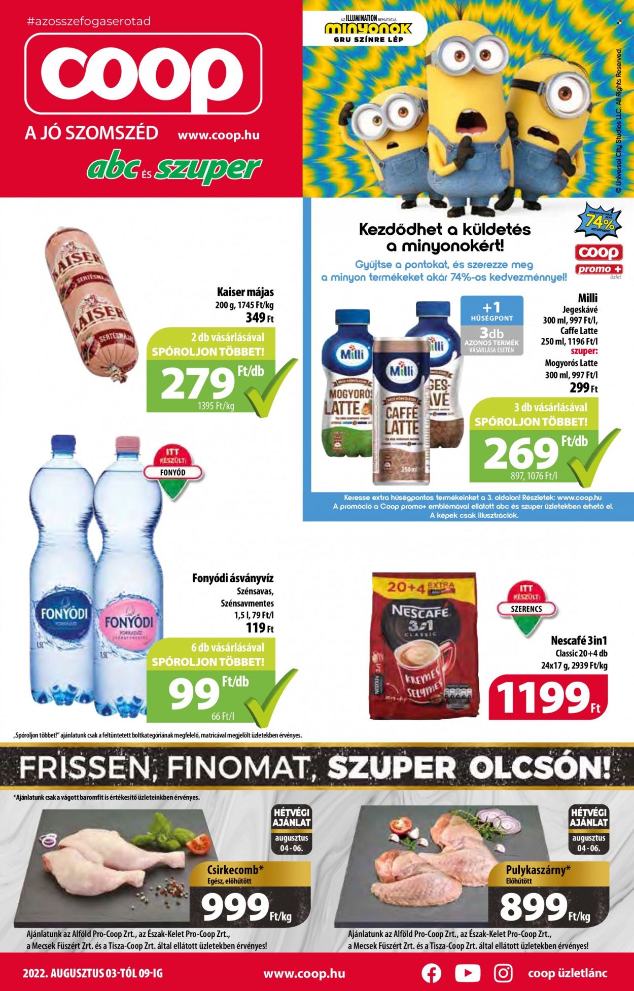 Coop akciós újságok - 2022.08.03 - 2022.08.09. Oldal 1