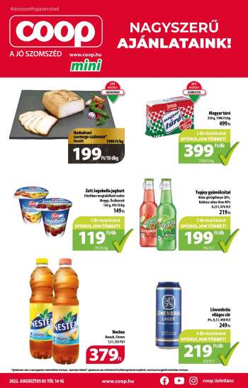 Újság Coop - 2022.08.03 - 2022.08.16.