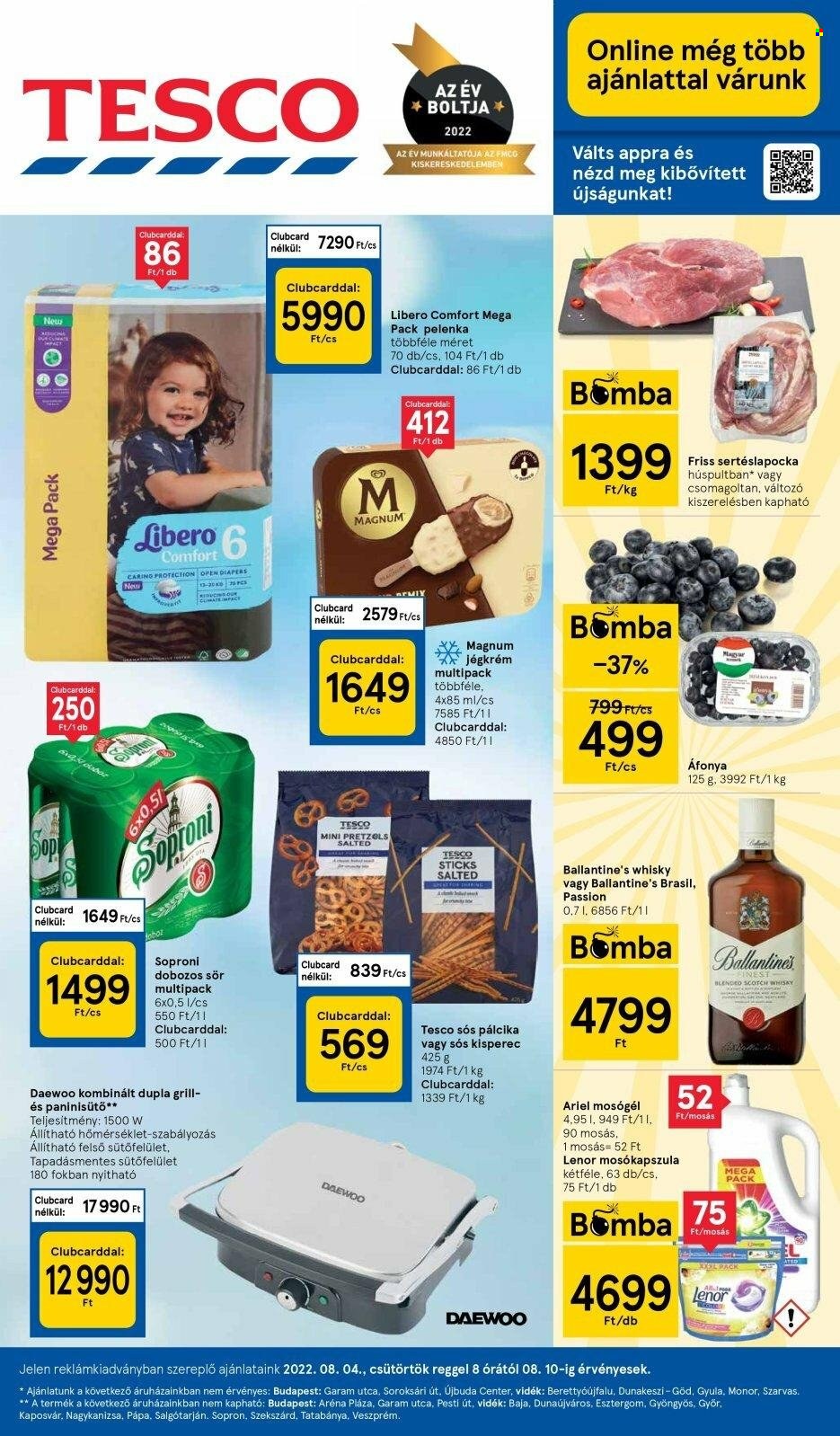 TESCO akciós újságok - 2022.08.04 - 2022.08.10. Oldal 1
