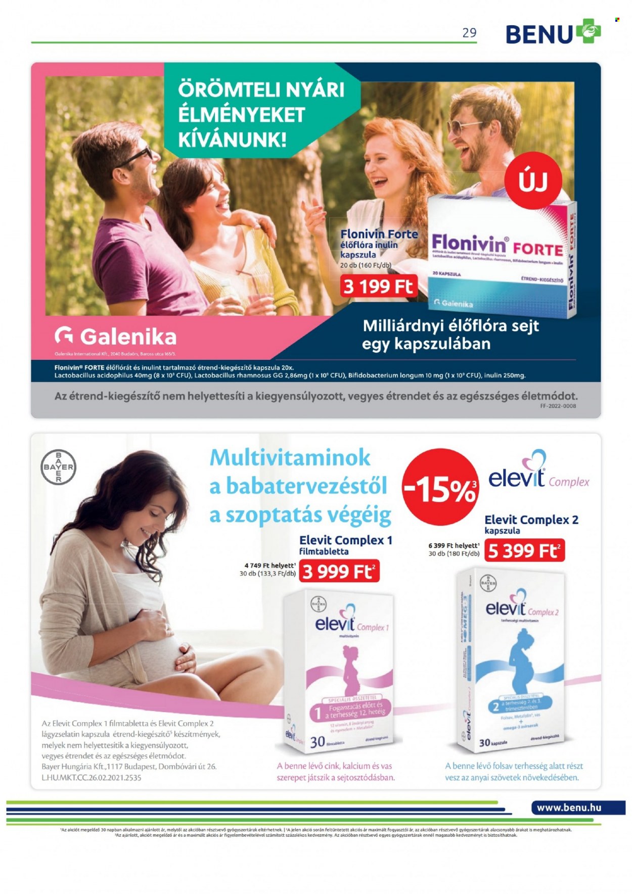 BENU Gyógyszertár akciós újságok - 2022.08.01 - 2022.08.31. Oldal 29