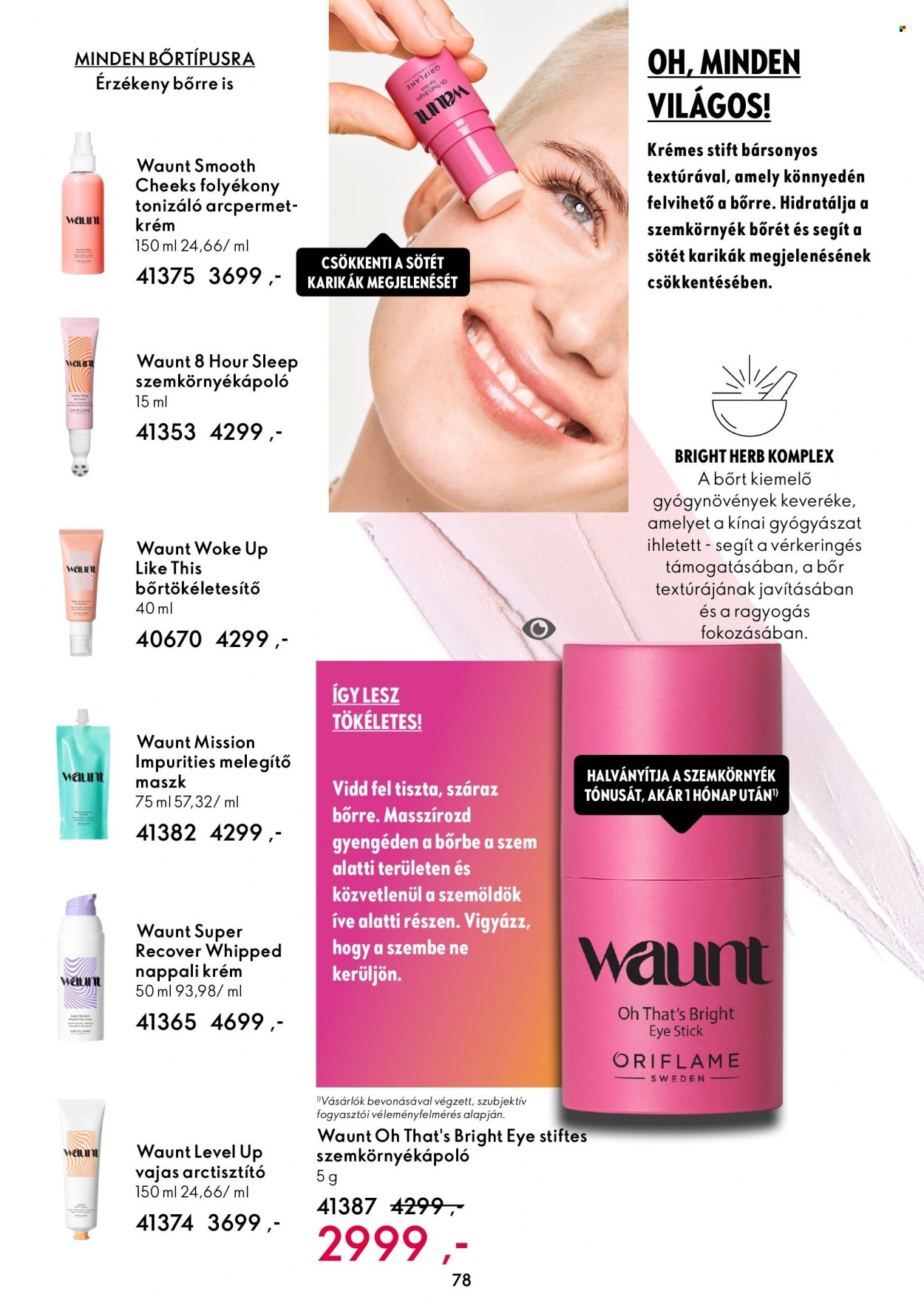 Oriflame akciós újságok - 2022.08.03 - 2022.08.16. Oldal 78
