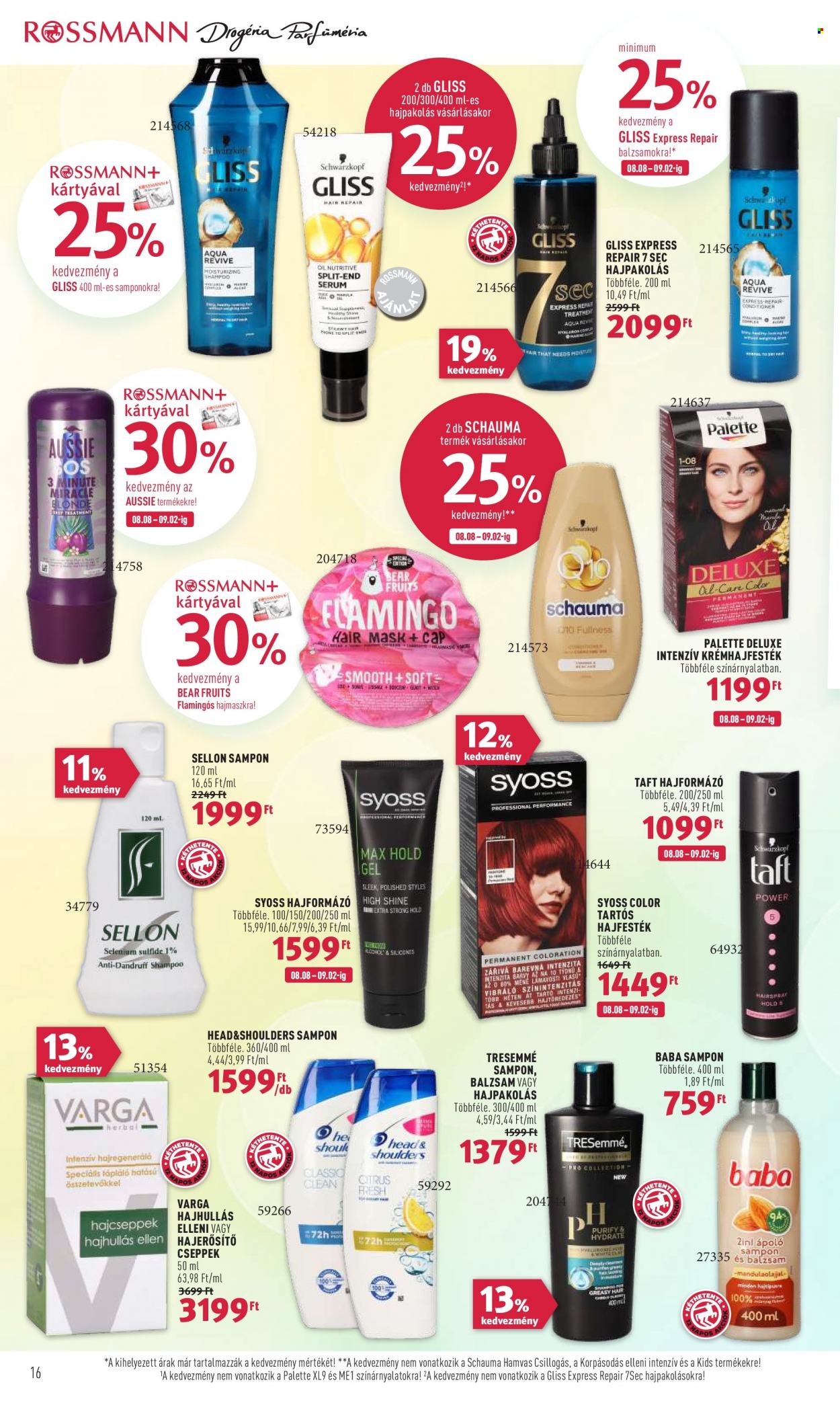 Rossmann akciós újságok - 2022.08.08 - 2022.08.19. Oldal 16