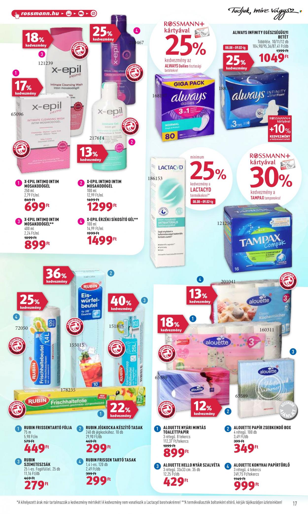 Rossmann akciós újságok - 2022.08.08 - 2022.08.19. Oldal 17