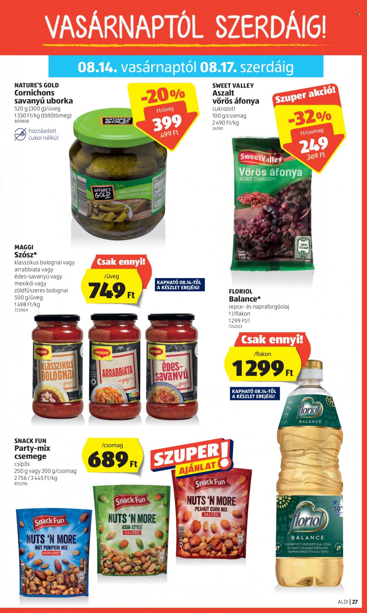 Aldi akciós újságok - 2022.08.11 - 2022.08.17. Oldal 27