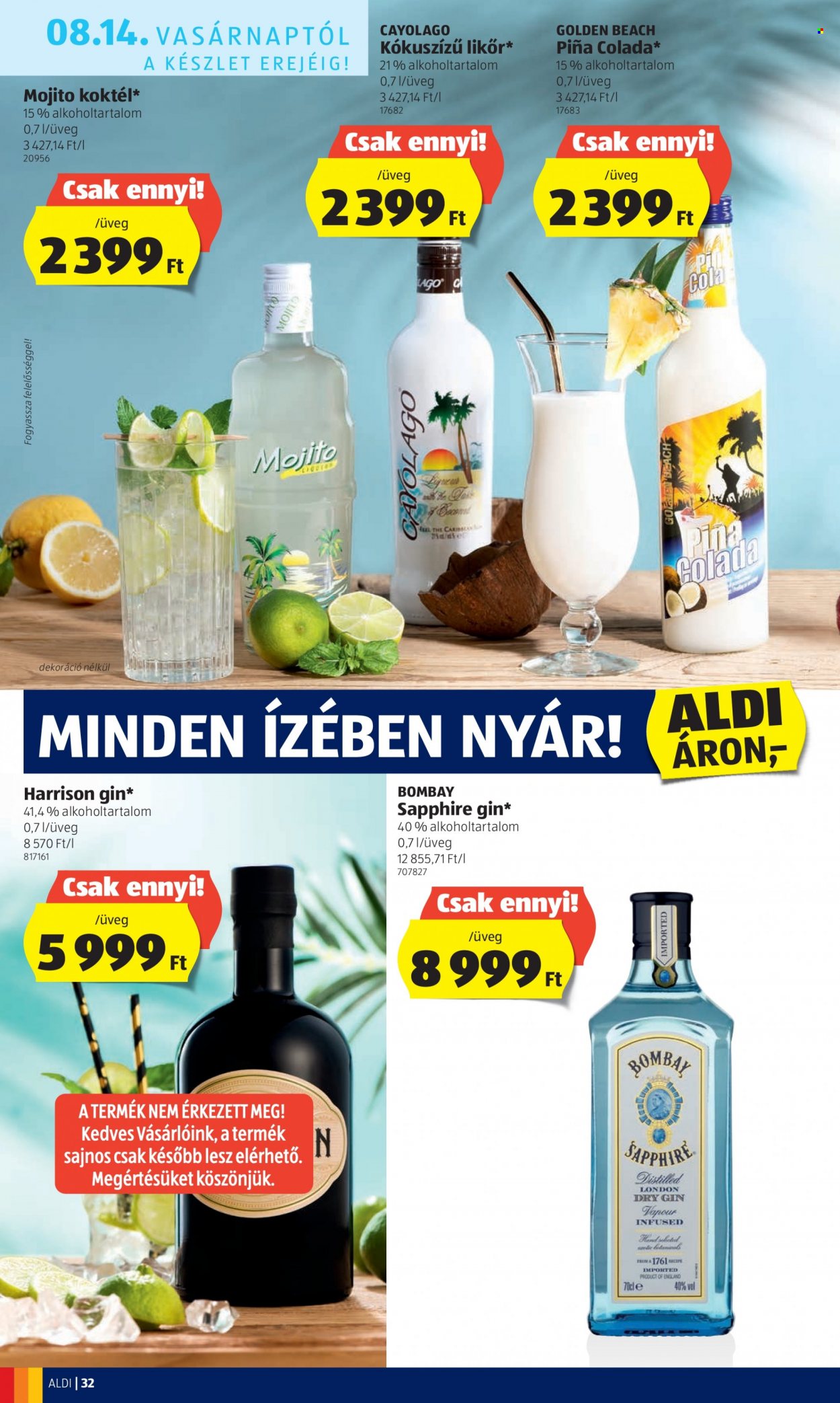 Aldi akciós újságok - 2022.08.11 - 2022.08.17. Oldal 32
