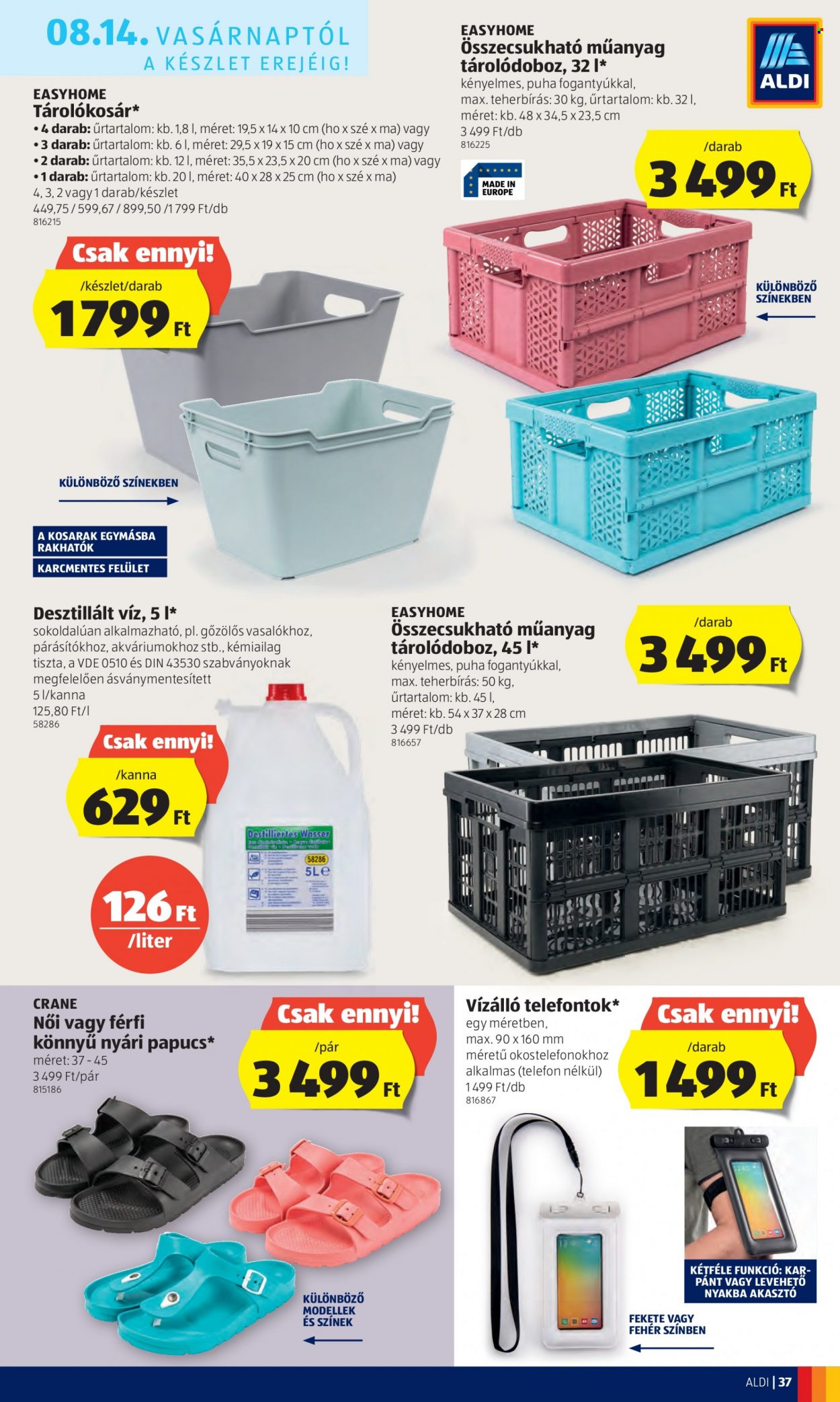 Aldi akciós újságok - 2022.08.11 - 2022.08.17. Oldal 37