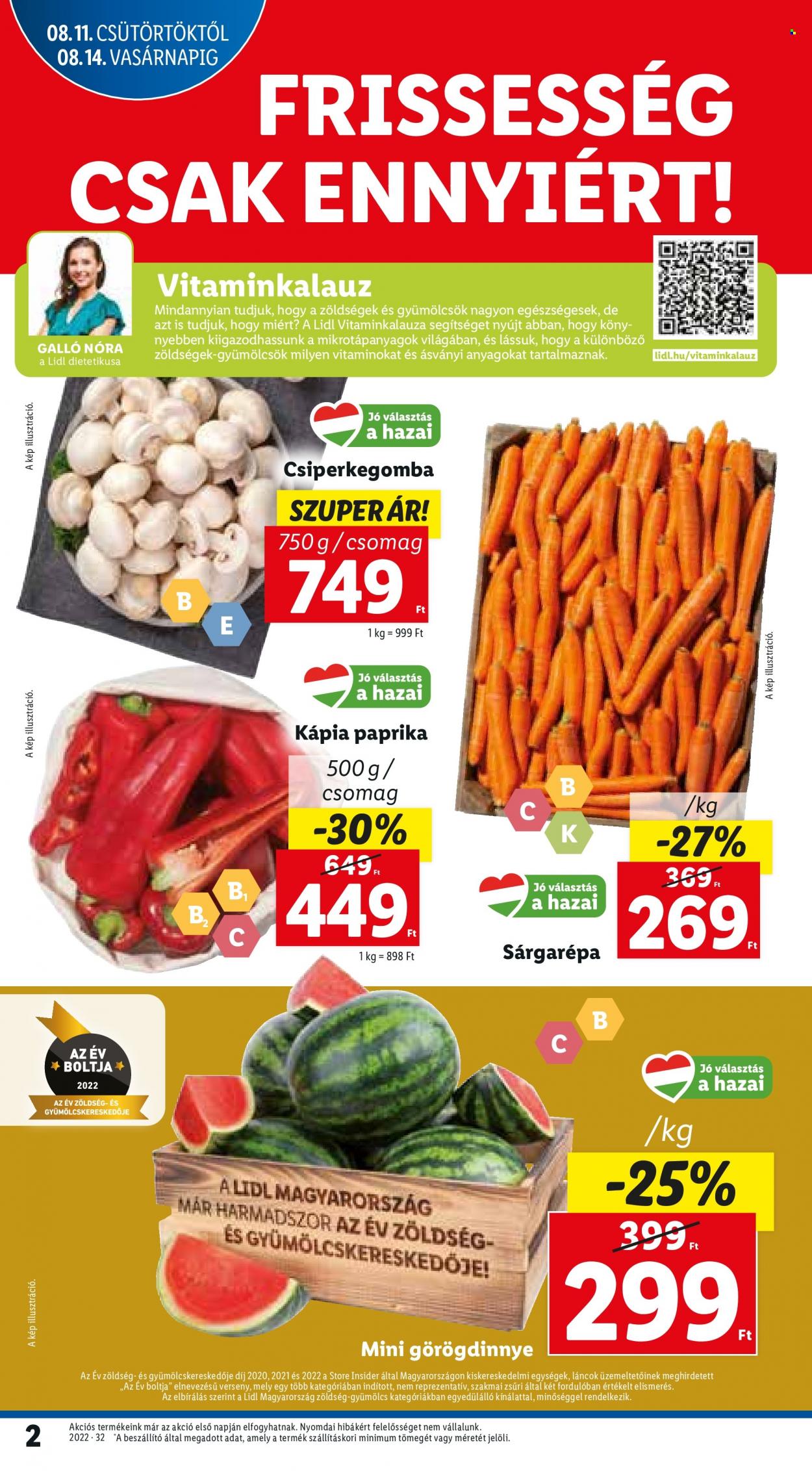 Lidl akciós újságok - 2022.08.11 - 2022.08.17. Oldal 2