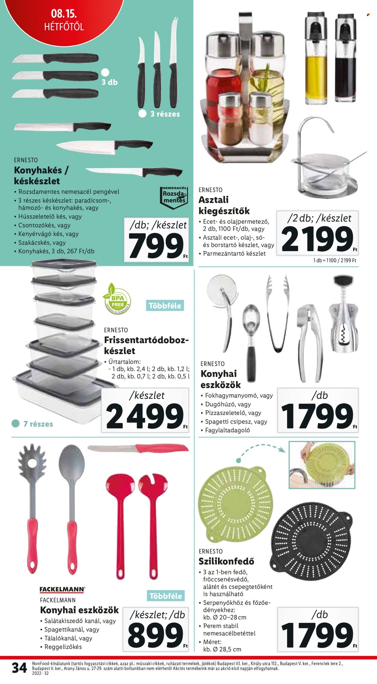 Lidl akciós újságok - 2022.08.11 - 2022.08.17. Oldal 34