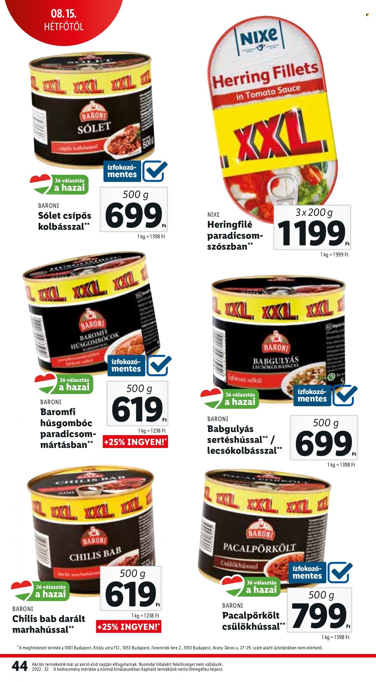 Lidl akciós újságok - 2022.08.11 - 2022.08.17. Oldal 44