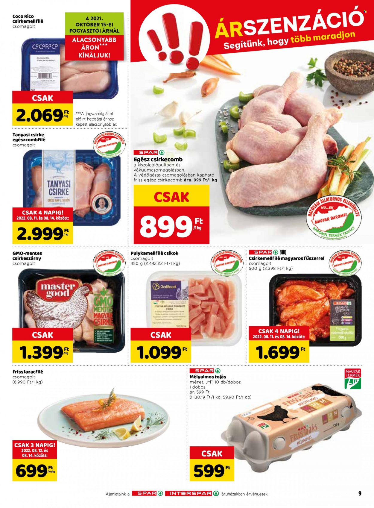 SPAR akciós újságok - 2022.08.11 - 2022.08.17. Oldal 9