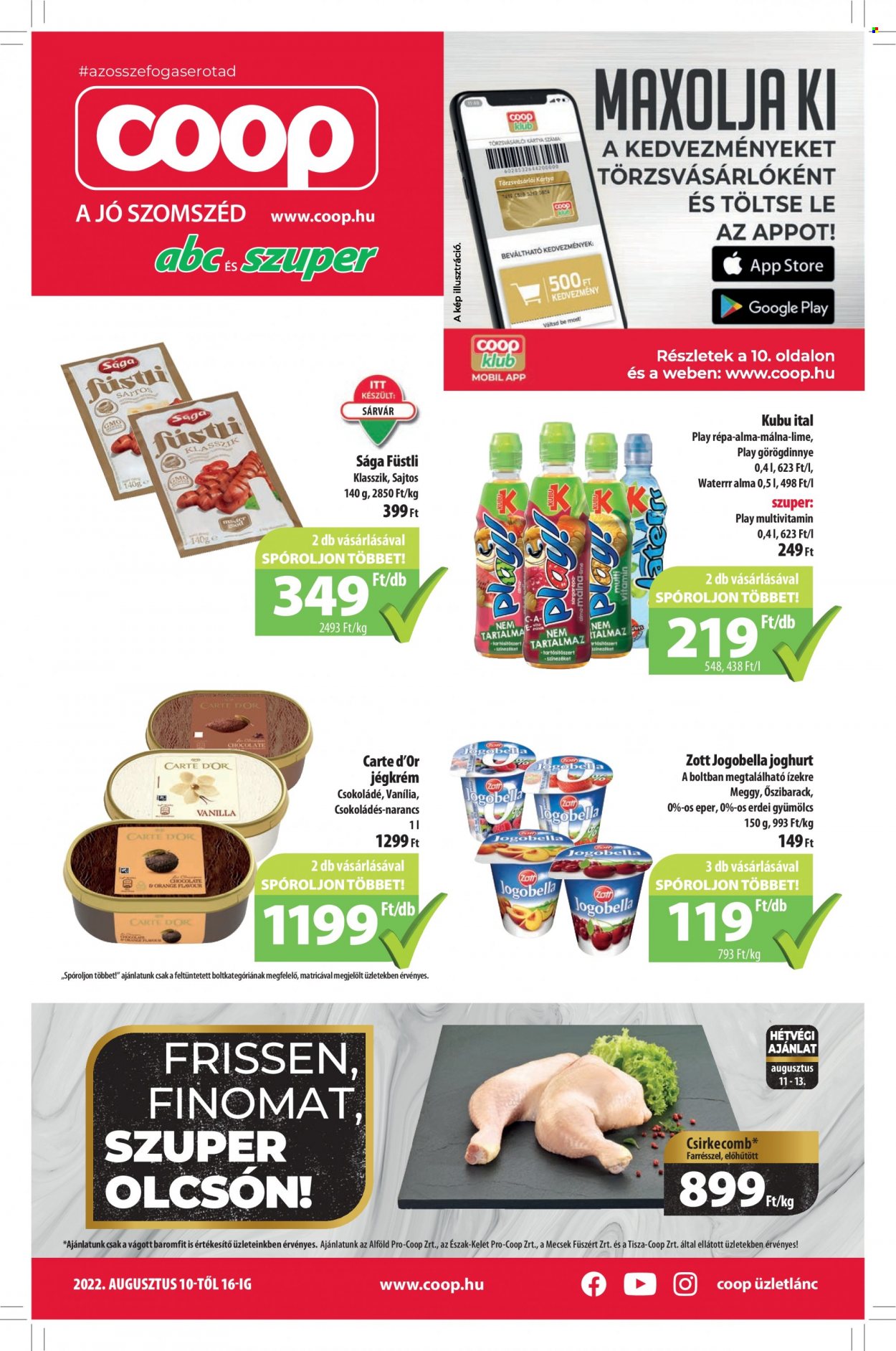 Coop akciós újságok - 2022.08.10 - 2022.08.16. Oldal 1