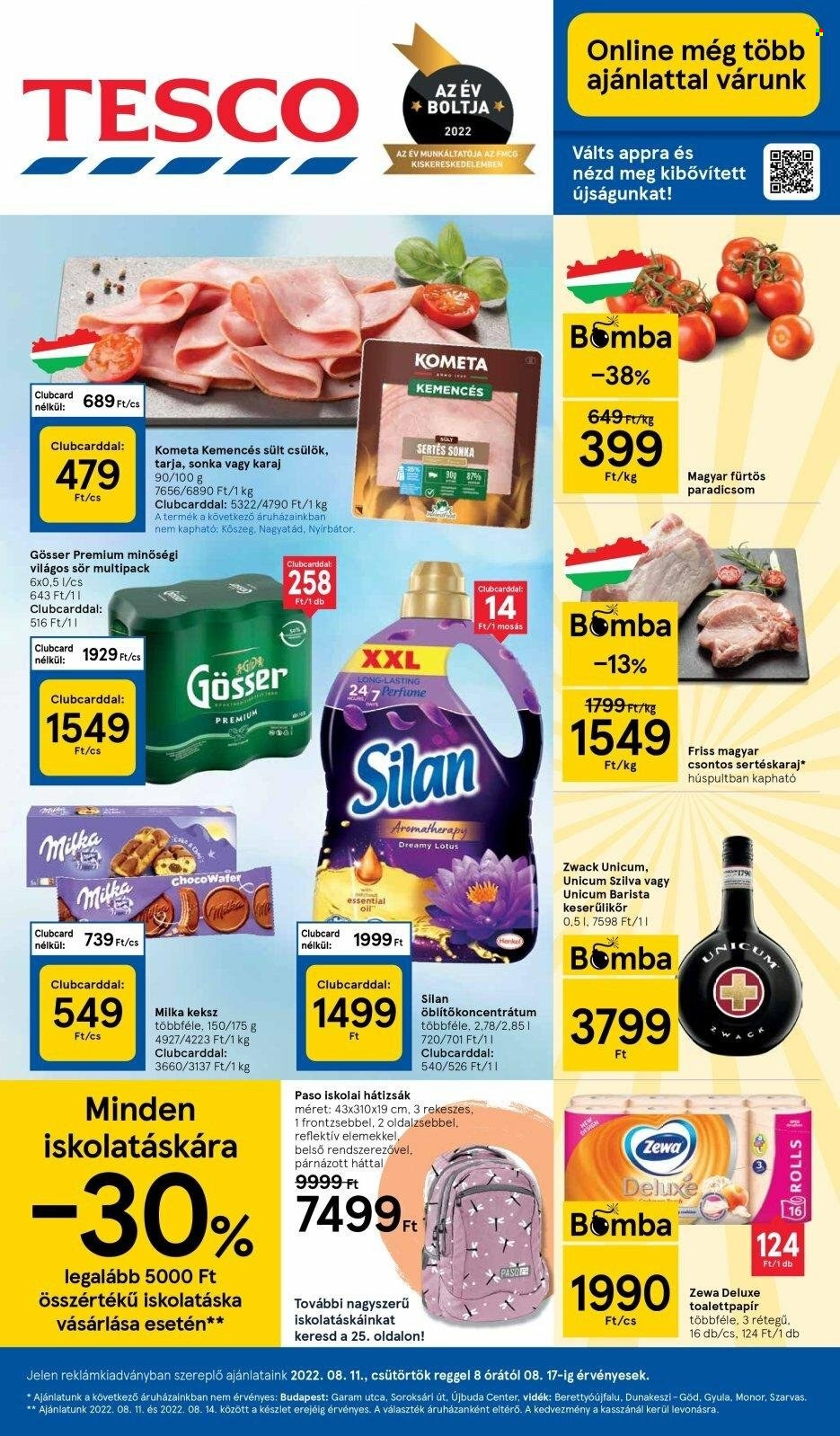 TESCO akciós újságok - 2022.08.11 - 2022.08.17. Oldal 1