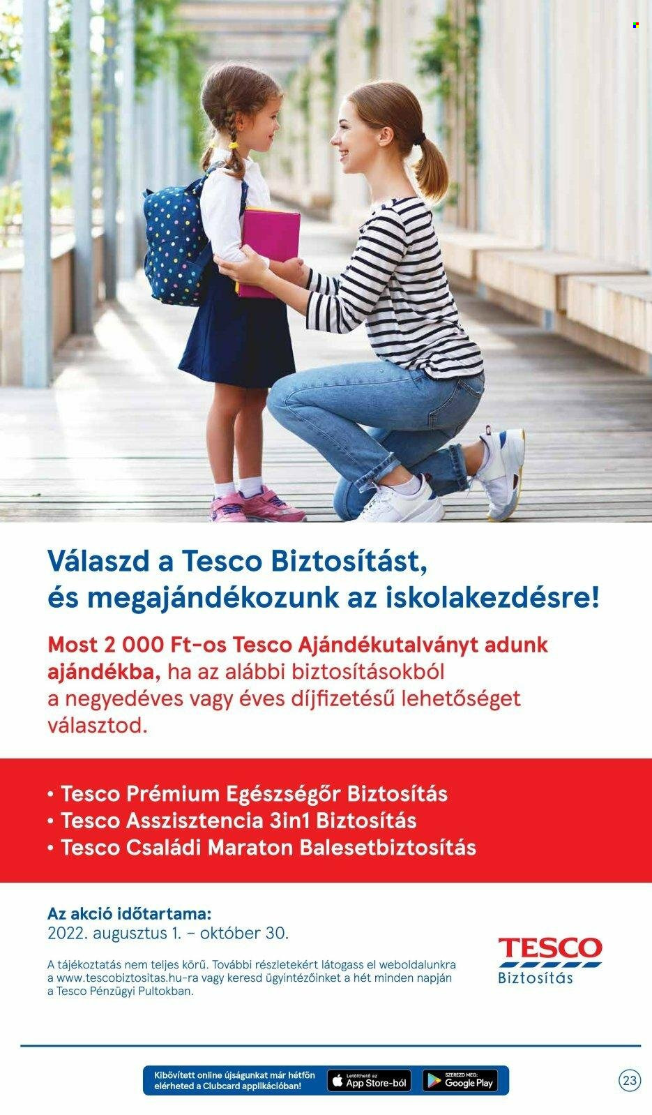TESCO akciós újságok - 2022.08.11 - 2022.08.17. Oldal 23