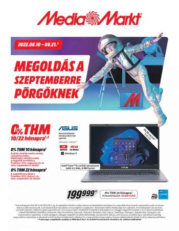 Újság MediaMarkt - 2022.08.10 - 2022.08.21.