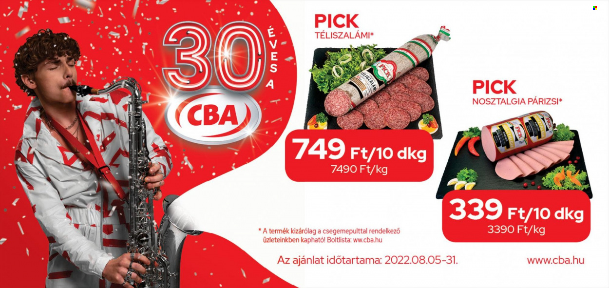 CBA akciós újságok - 2022.08.05 - 2022.08.31. Oldal 2