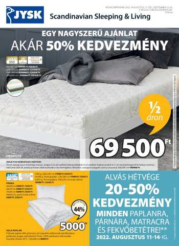 Újság JYSK - 2022.08.11 - 2022.09.13.