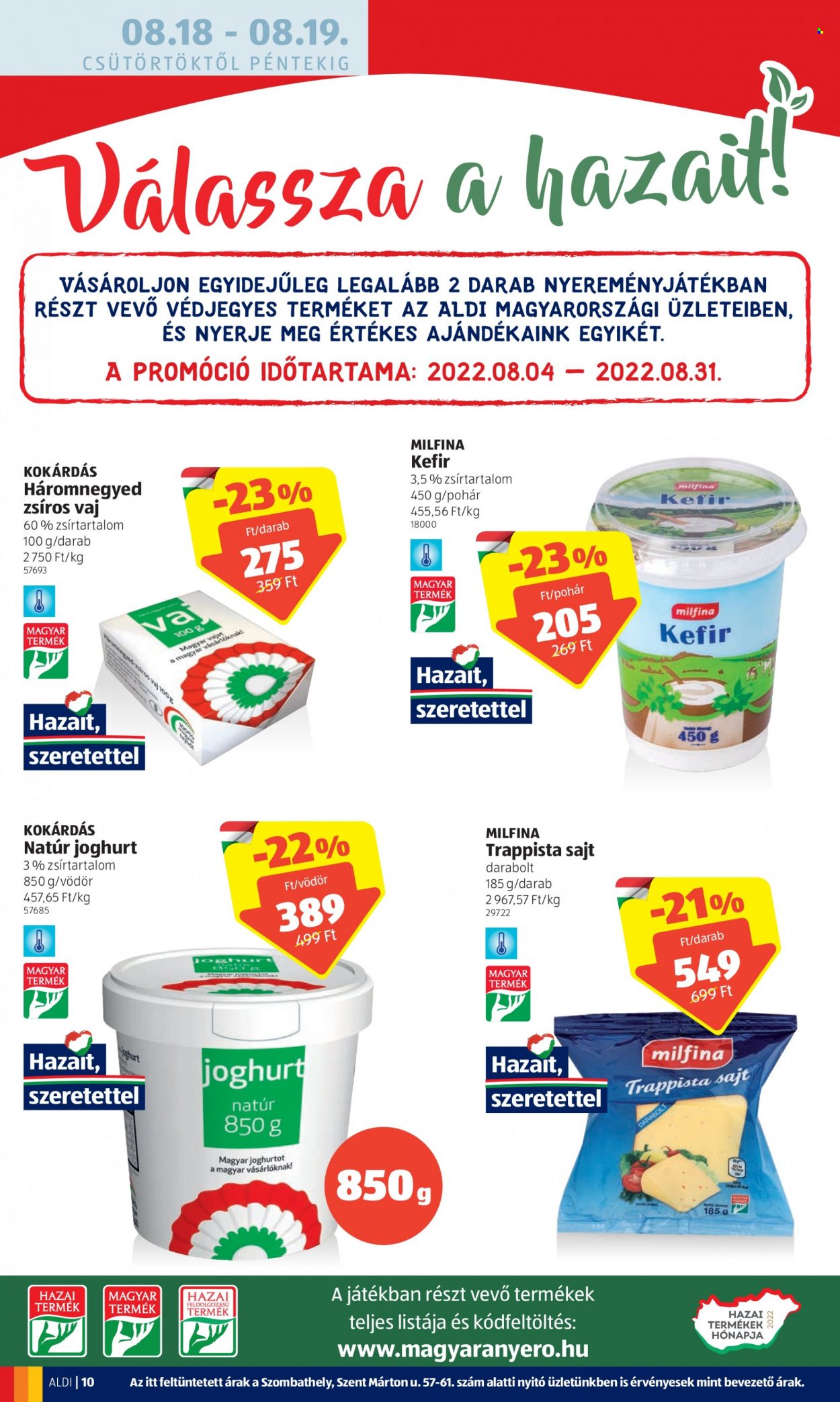 Aldi akciós újságok - 2022.08.18 - 2022.08.24. Oldal 10