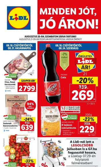 Újság Lidl - 2022.08.18 - 2022.08.24.