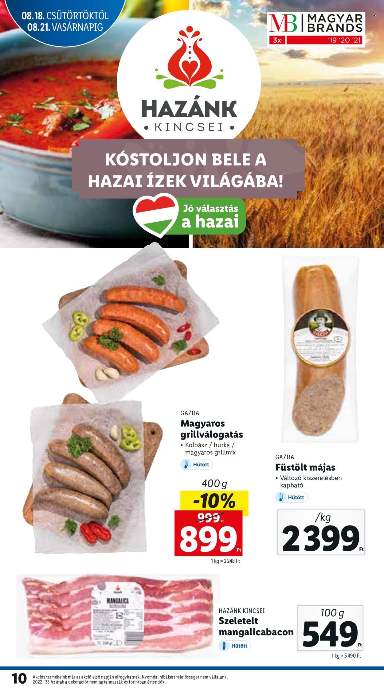 Lidl akciós újságok - 2022.08.18 - 2022.08.24. Oldal 10
