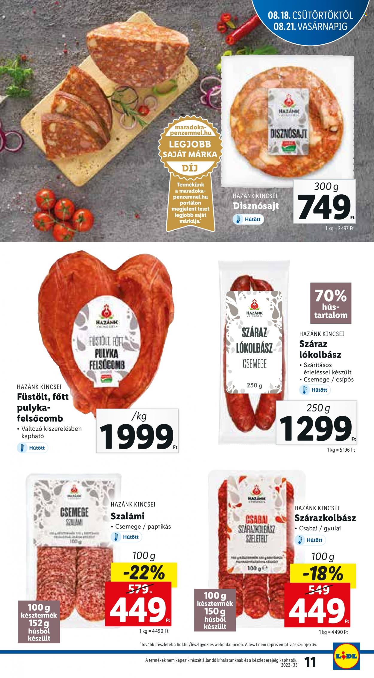 Lidl akciós újságok - 2022.08.18 - 2022.08.24. Oldal 11