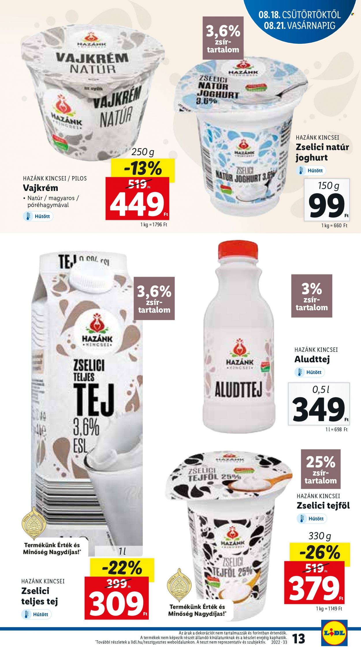 Lidl akciós újságok - 2022.08.18 - 2022.08.24. Oldal 13