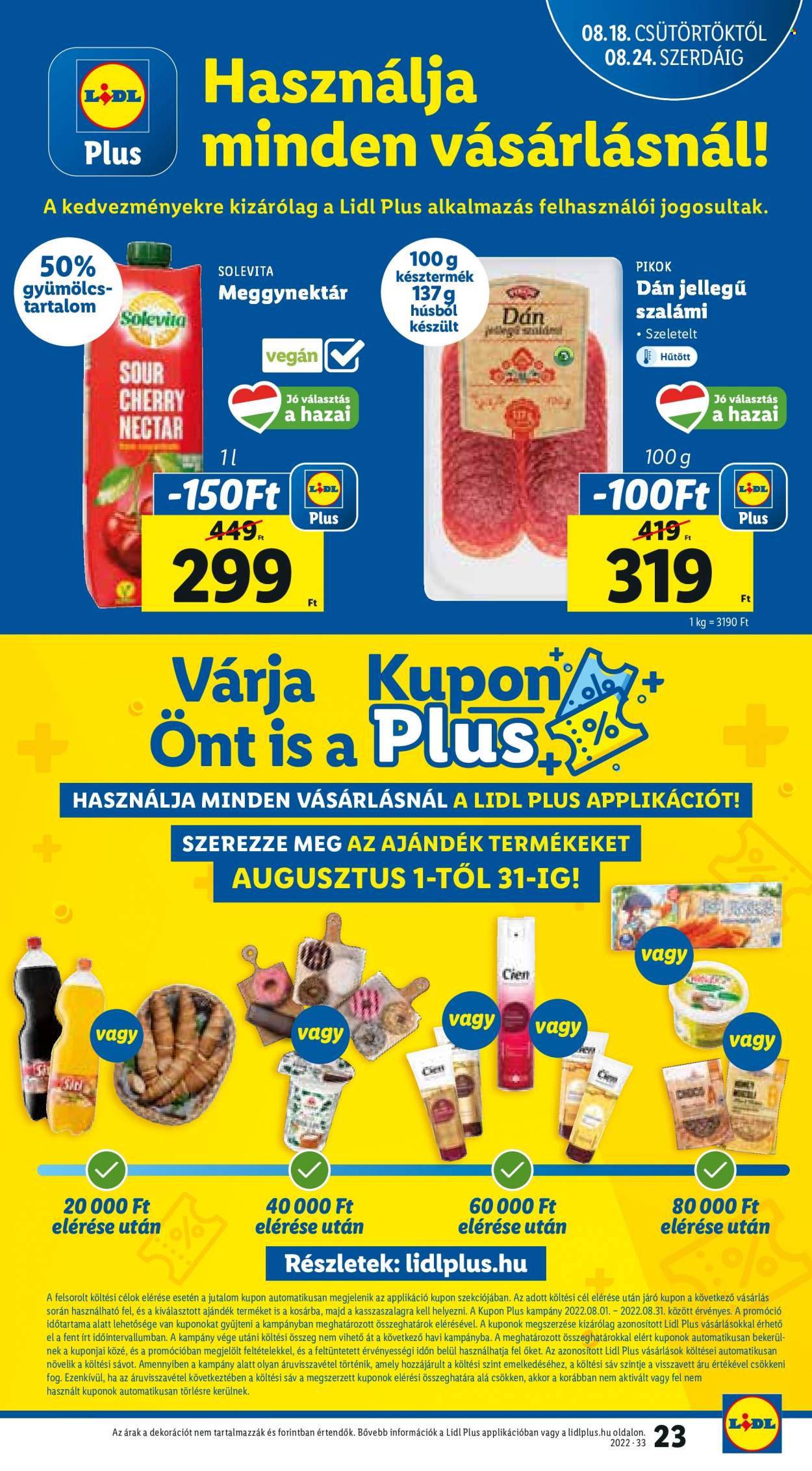 Lidl akciós újságok - 2022.08.18 - 2022.08.24. Oldal 23