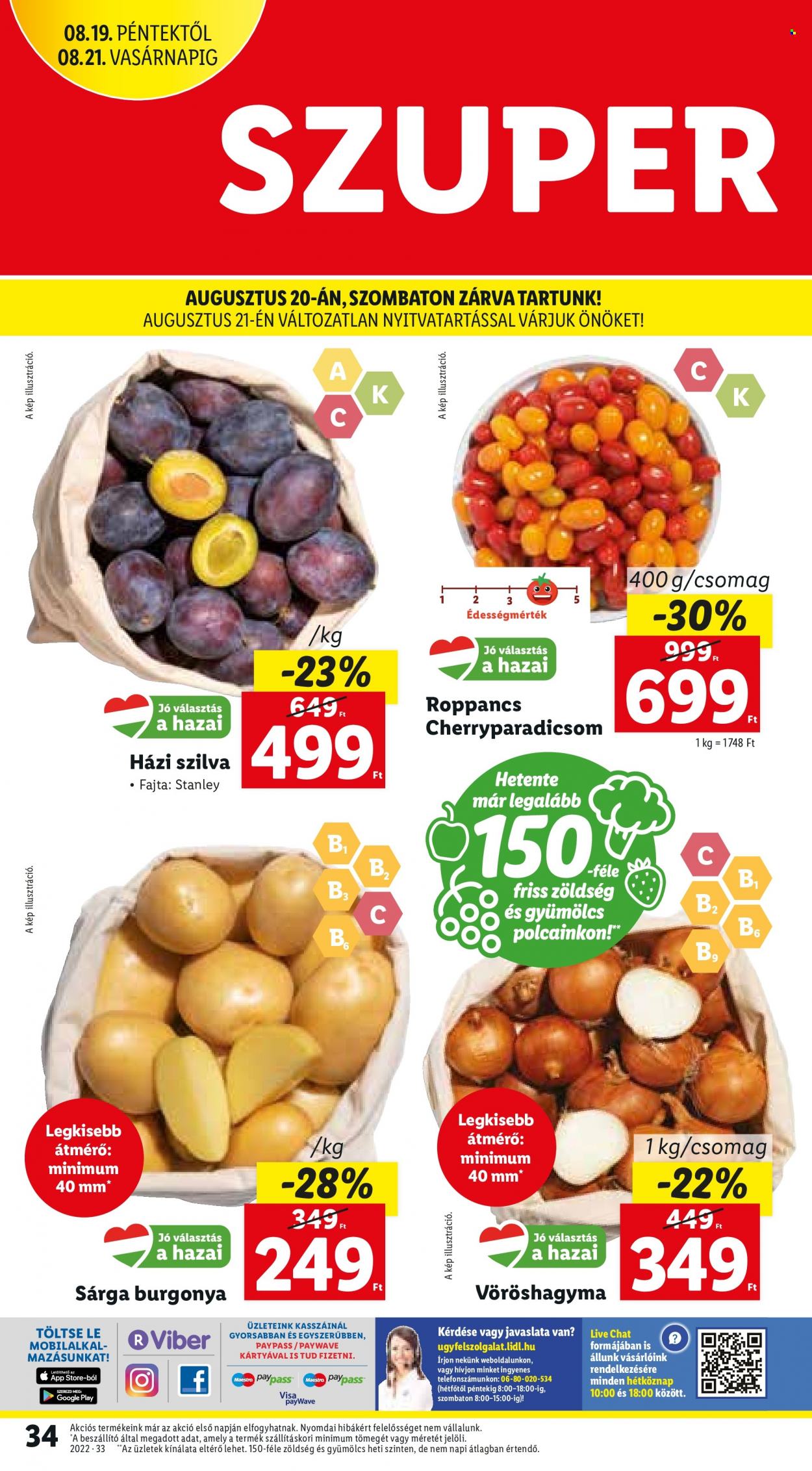 Lidl akciós újságok - 2022.08.18 - 2022.08.24. Oldal 34
