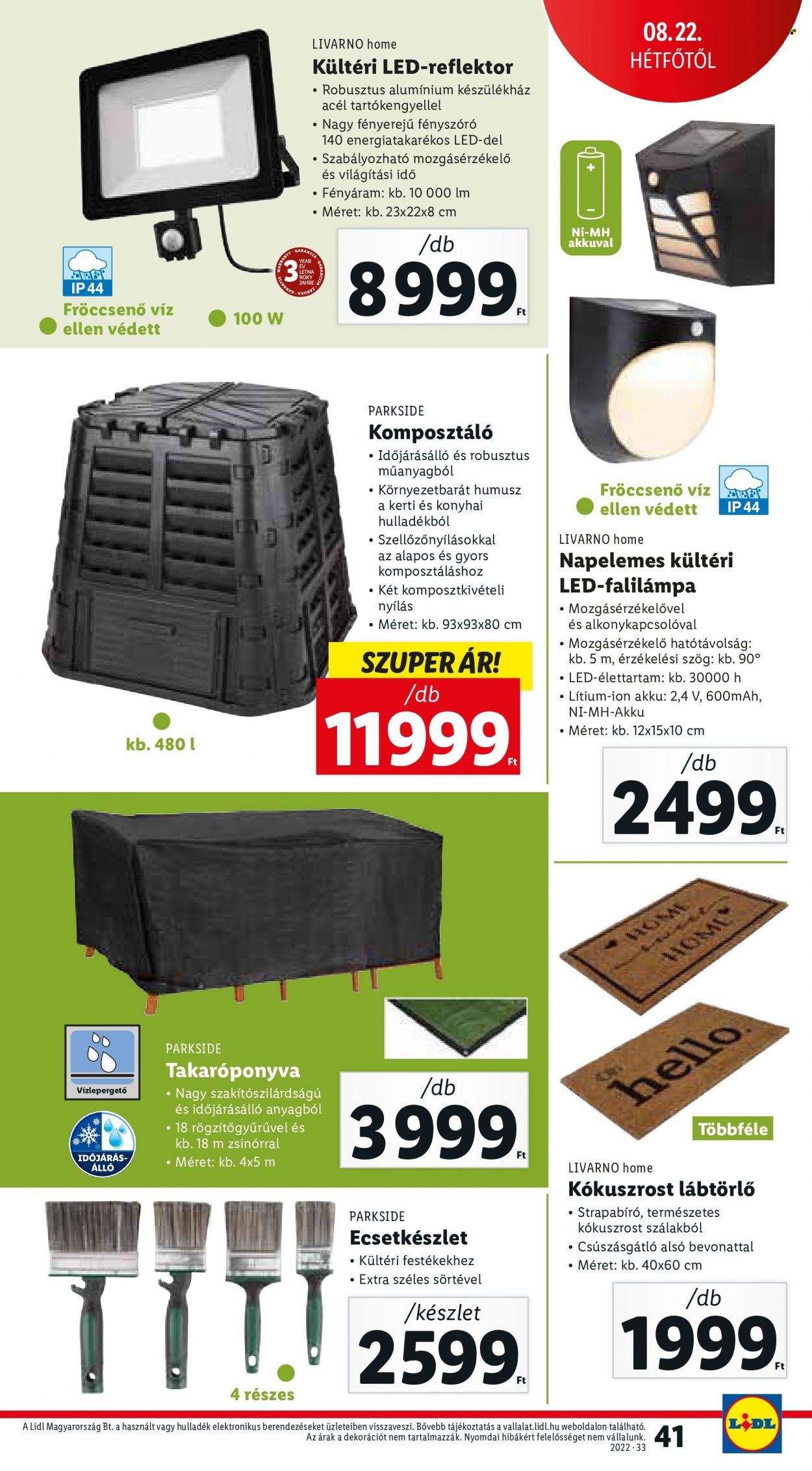 Lidl akciós újságok - 2022.08.18 - 2022.08.24. Oldal 41