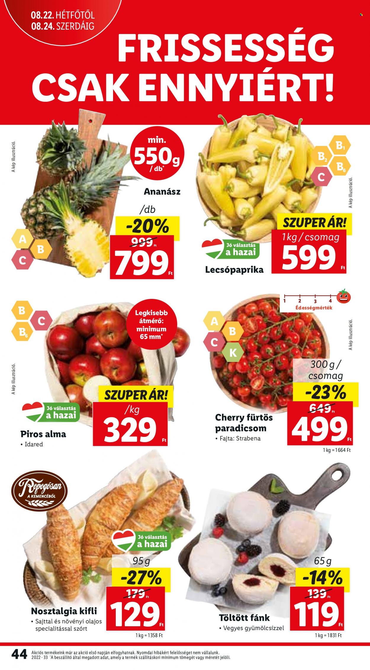 Lidl akciós újságok - 2022.08.18 - 2022.08.24. Oldal 44