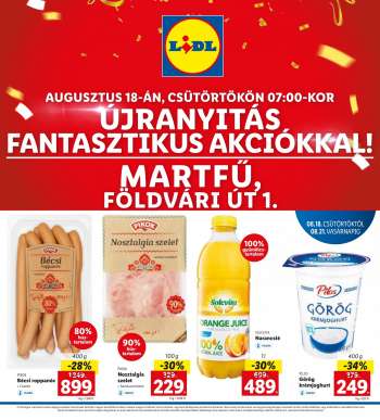 Újság Lidl - 2022.08.18 - 2022.08.21.