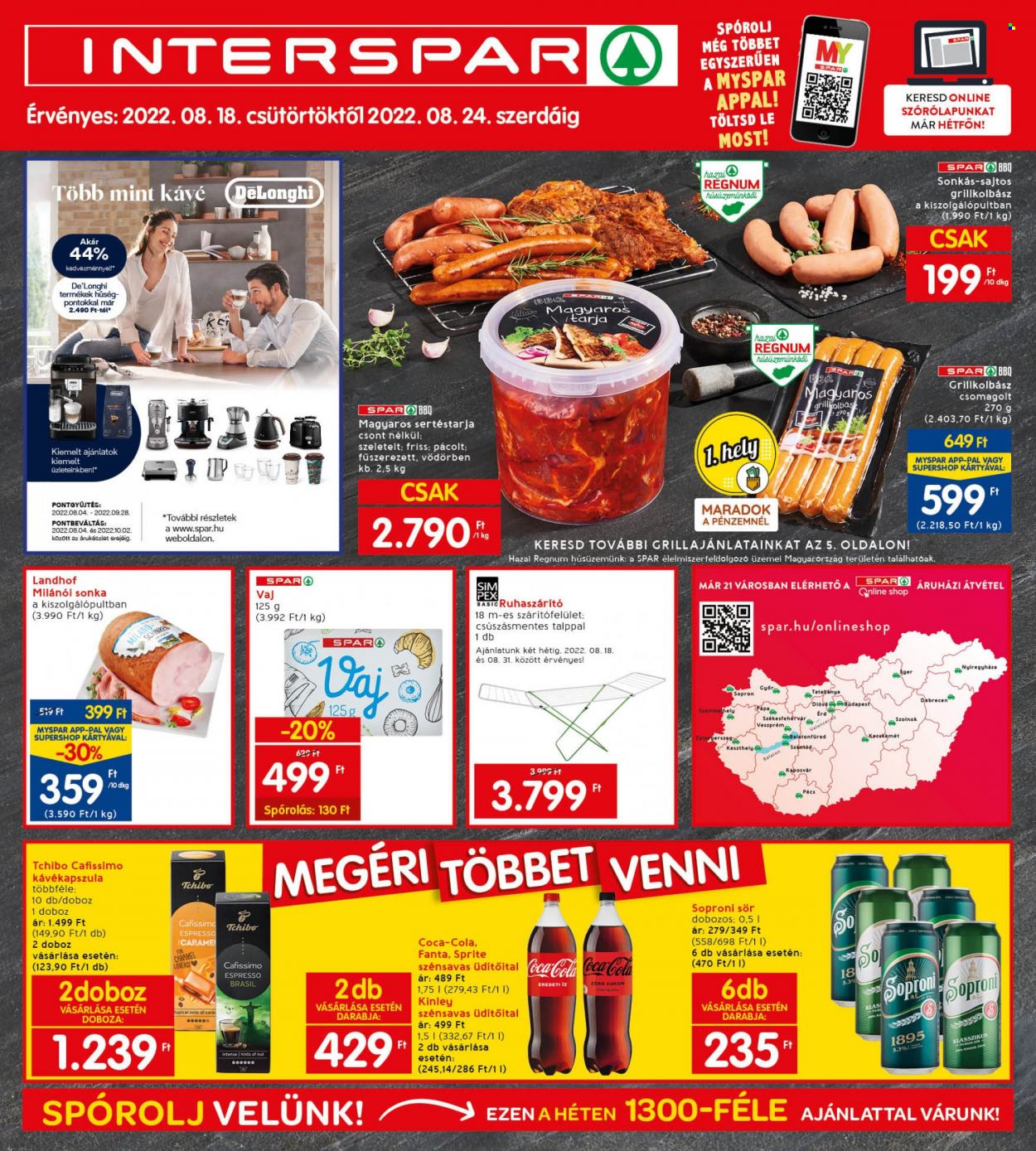 INTERSPAR akciós újságok - 2022.08.18 - 2022.08.24. Oldal 1