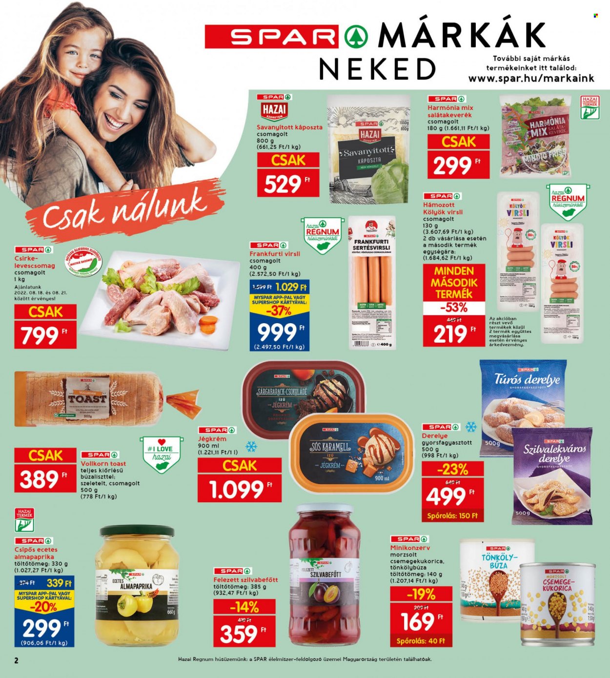 INTERSPAR akciós újságok - 2022.08.18 - 2022.08.24. Oldal 2