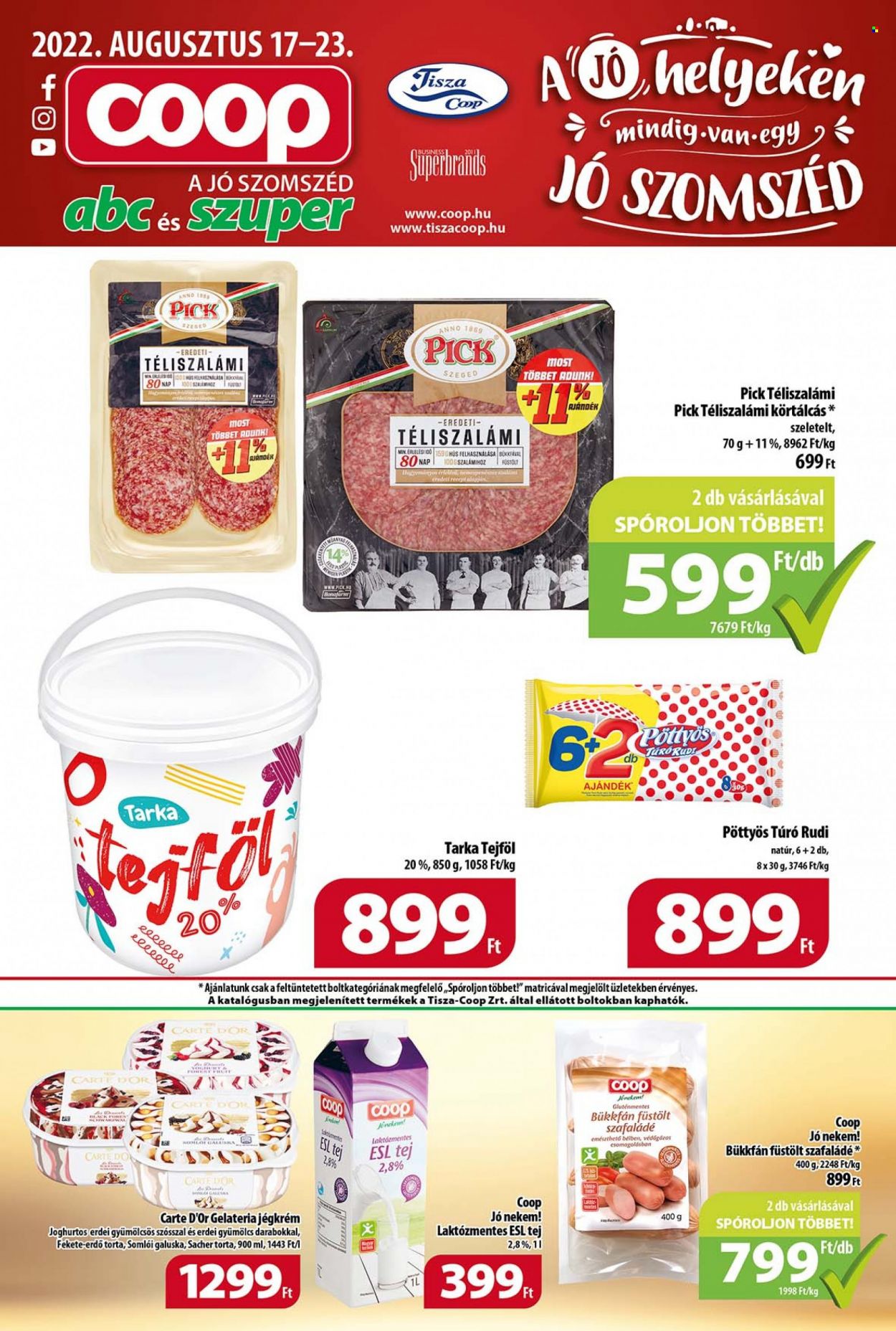 Coop akciós újságok - 2022.08.17 - 2022.08.23. Oldal 1