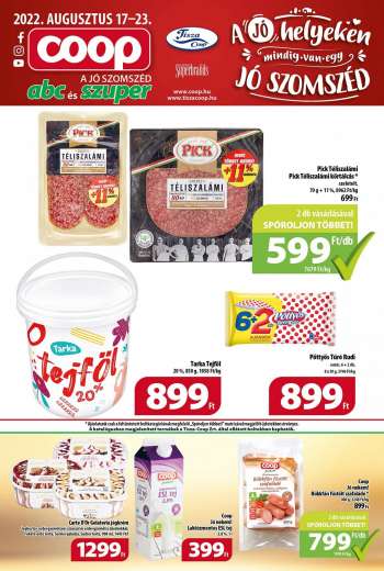 Újság Coop - 2022.08.17 - 2022.08.23.