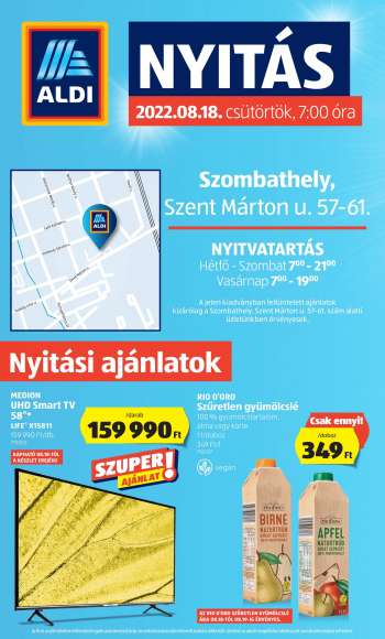 Újság Aldi - 2022.08.18 - 2022.08.19.