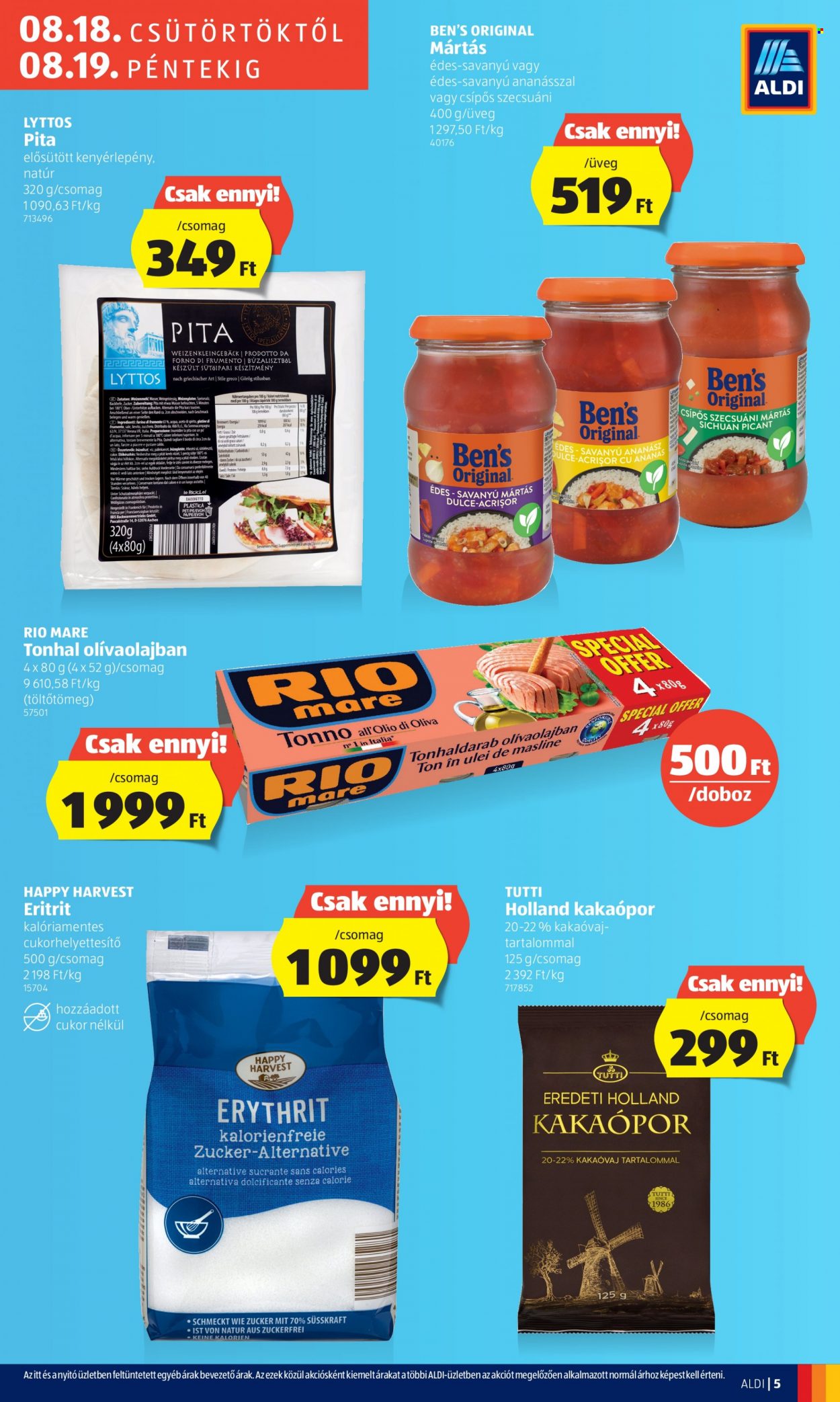 Aldi akciós újságok - 2022.08.18 - 2022.08.19. Oldal 5