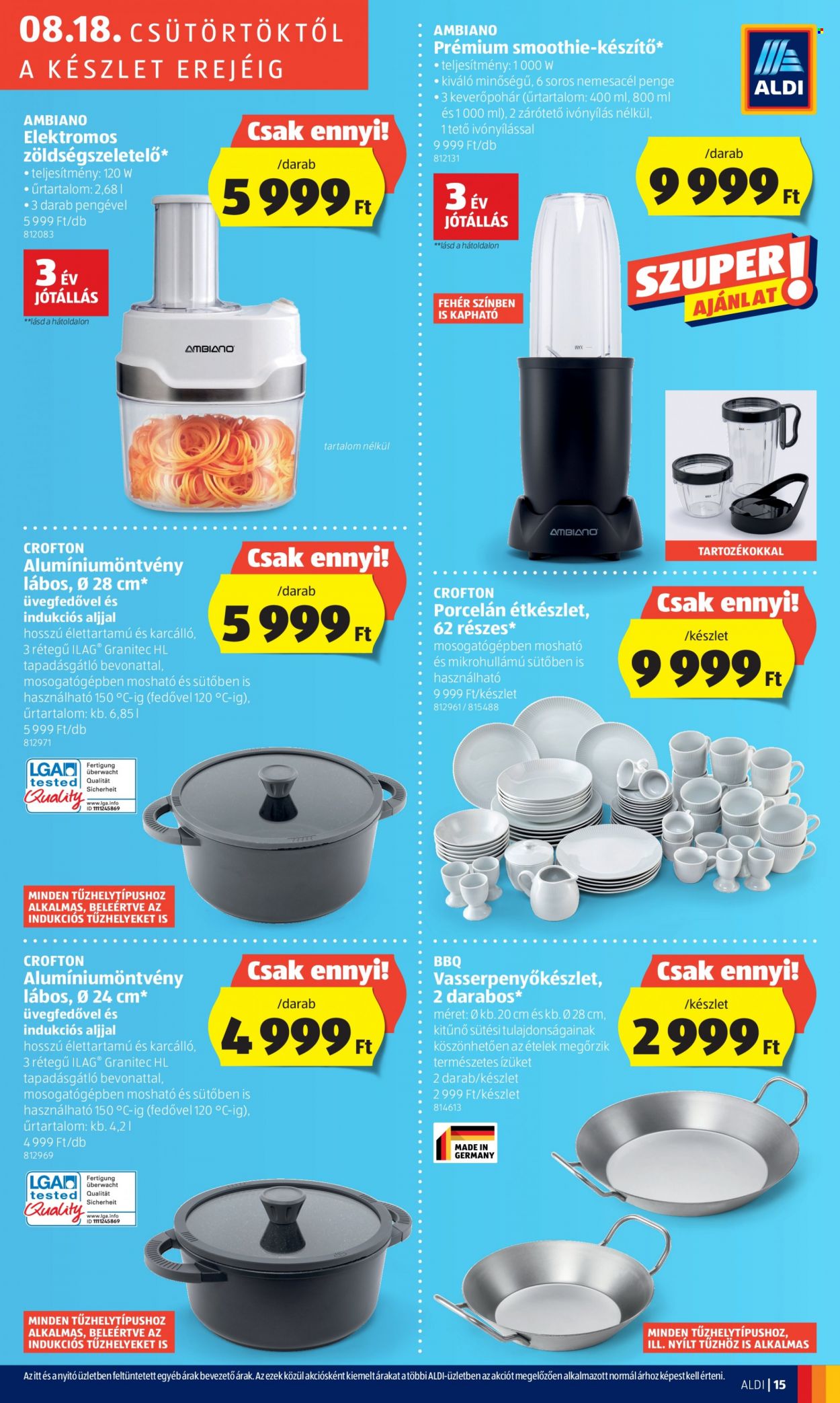 Aldi akciós újságok - 2022.08.18 - 2022.08.19. Oldal 15