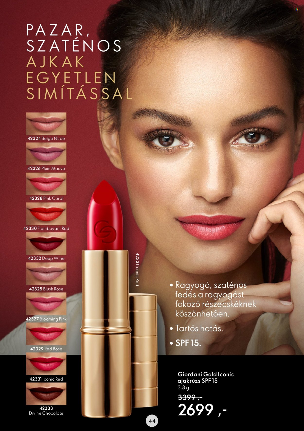 Oriflame akciós újságok - 2022.08.17 - 2022.09.06. Oldal 44